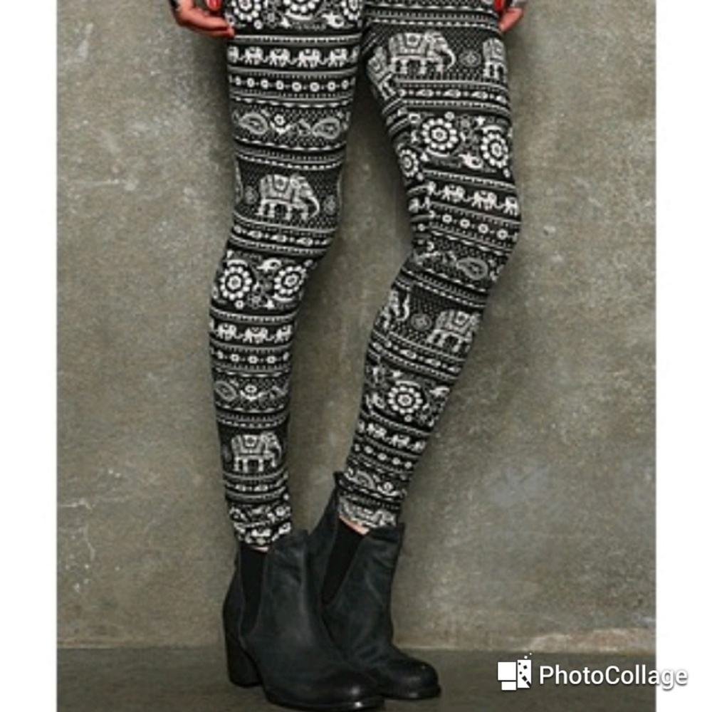 Truly Madly Deeply Elephant Print India Leggings